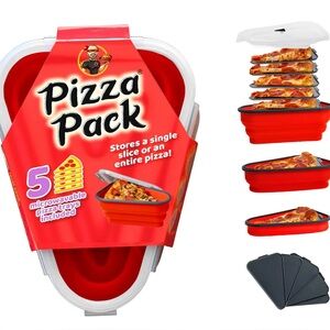 Pizza Pack Microwaveable Tray Set - Red